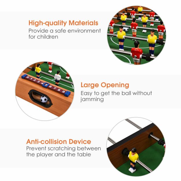2 in 1 Combo Game Set with Football Table for Game Room