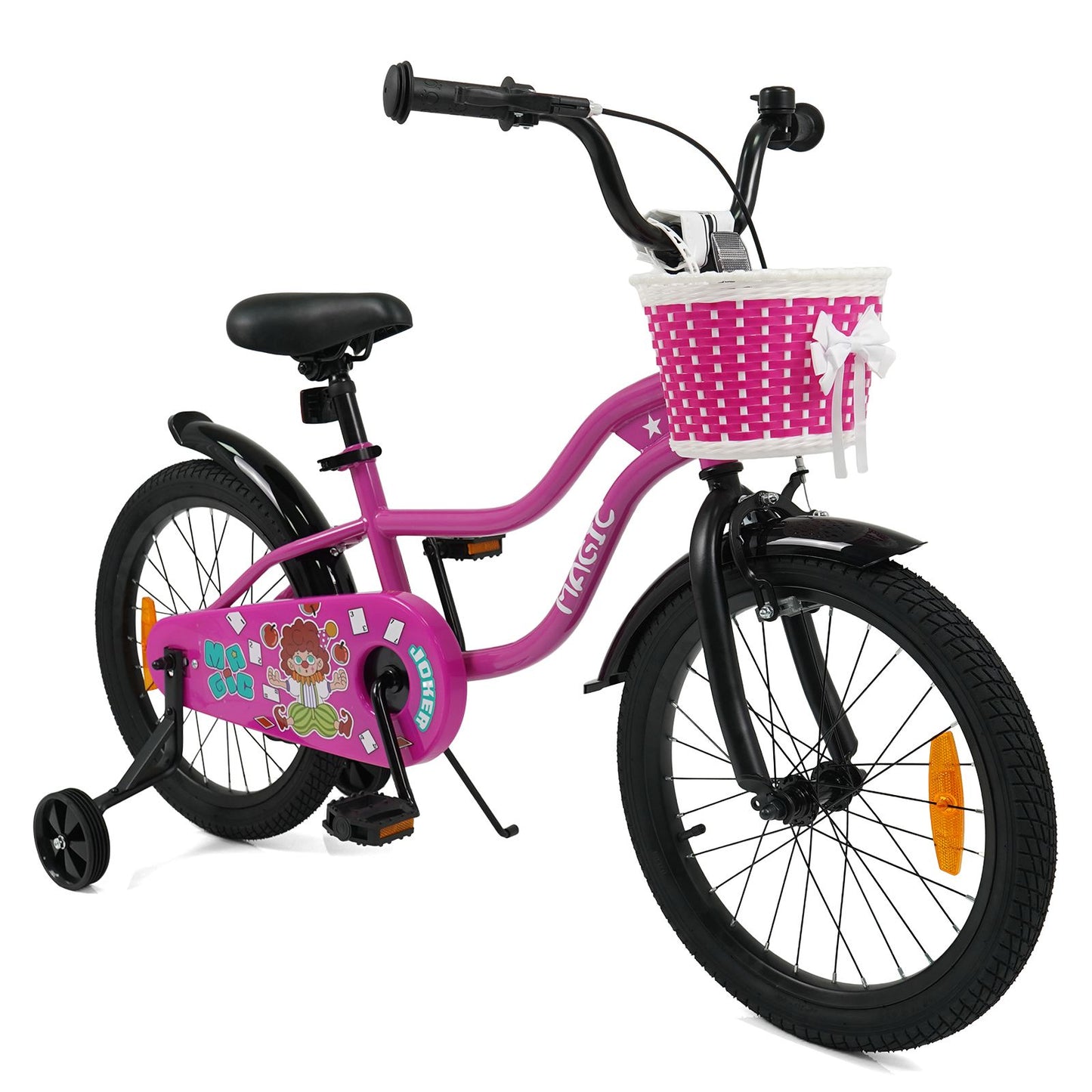 12/14/16/18 Inch Kids Bicycle with Training Wheels and Dual Brake System for Girls and Boys