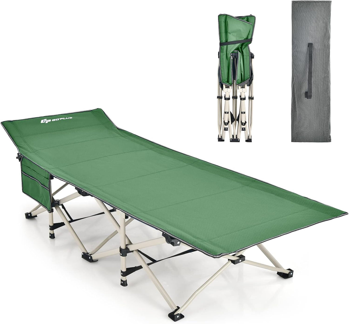 Foldable Camping Cot Load up to 400KG for Camp Beach Office