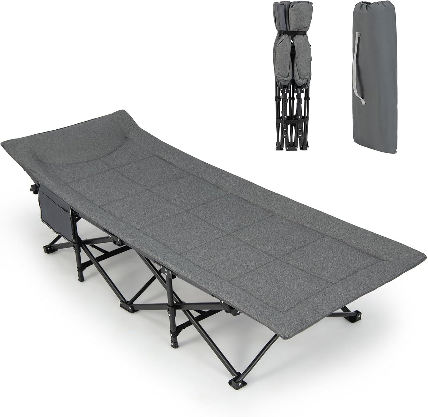 Portable Tent Cot for Indoor Outdoor Travel Camp Vacation Supports 200kg