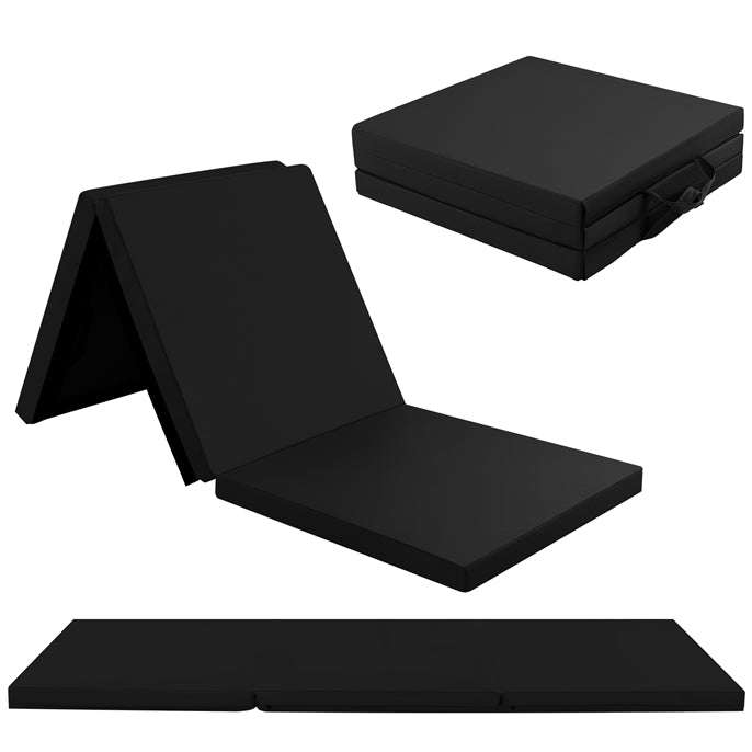 180 x 60 cm Portable 3-Fold Tumbling Mat with 2 Handles