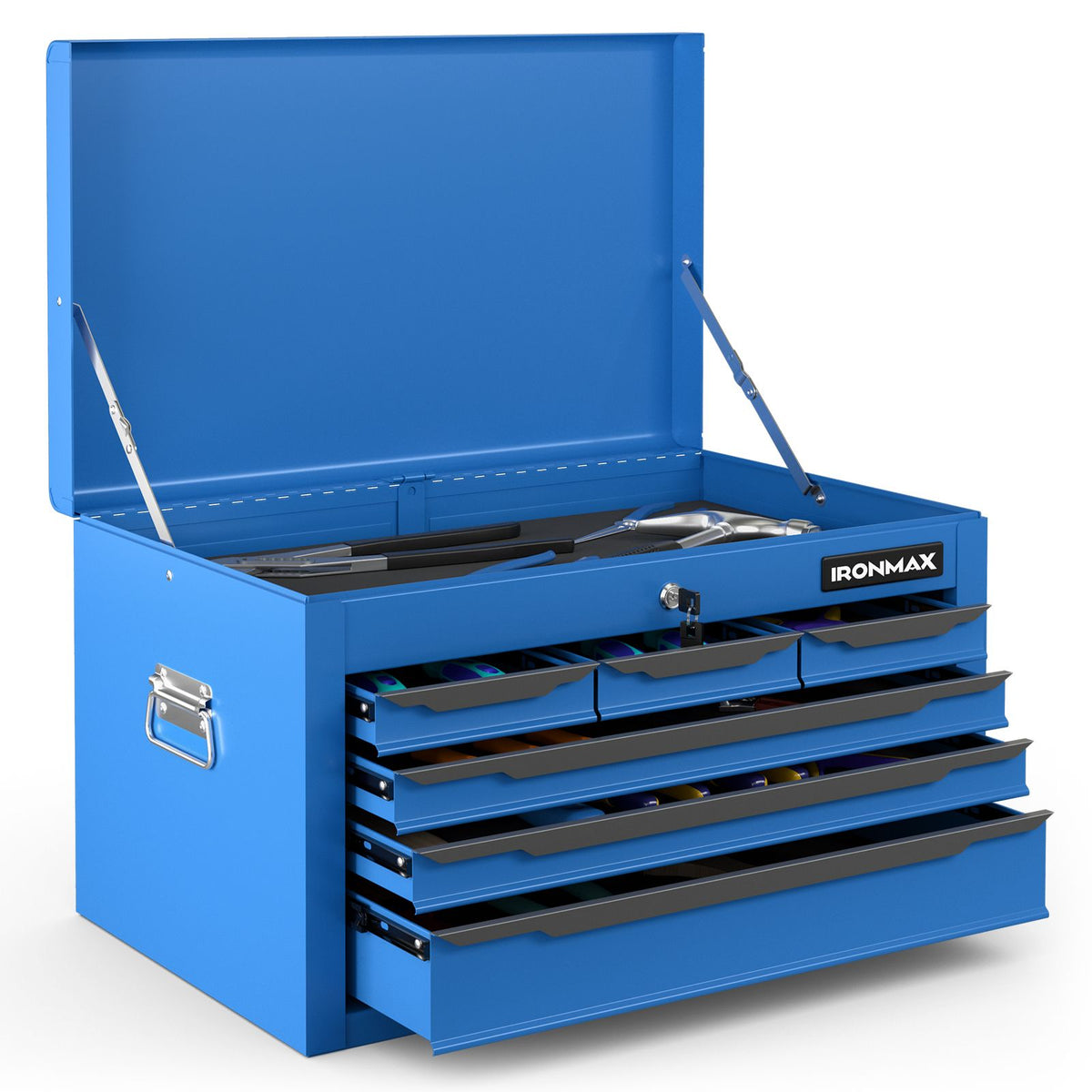 60 cm Tool Chest Case with 6 Drawers and Top Storage