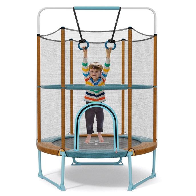 60'' Trampoline with Gymnastic Bar & Rings