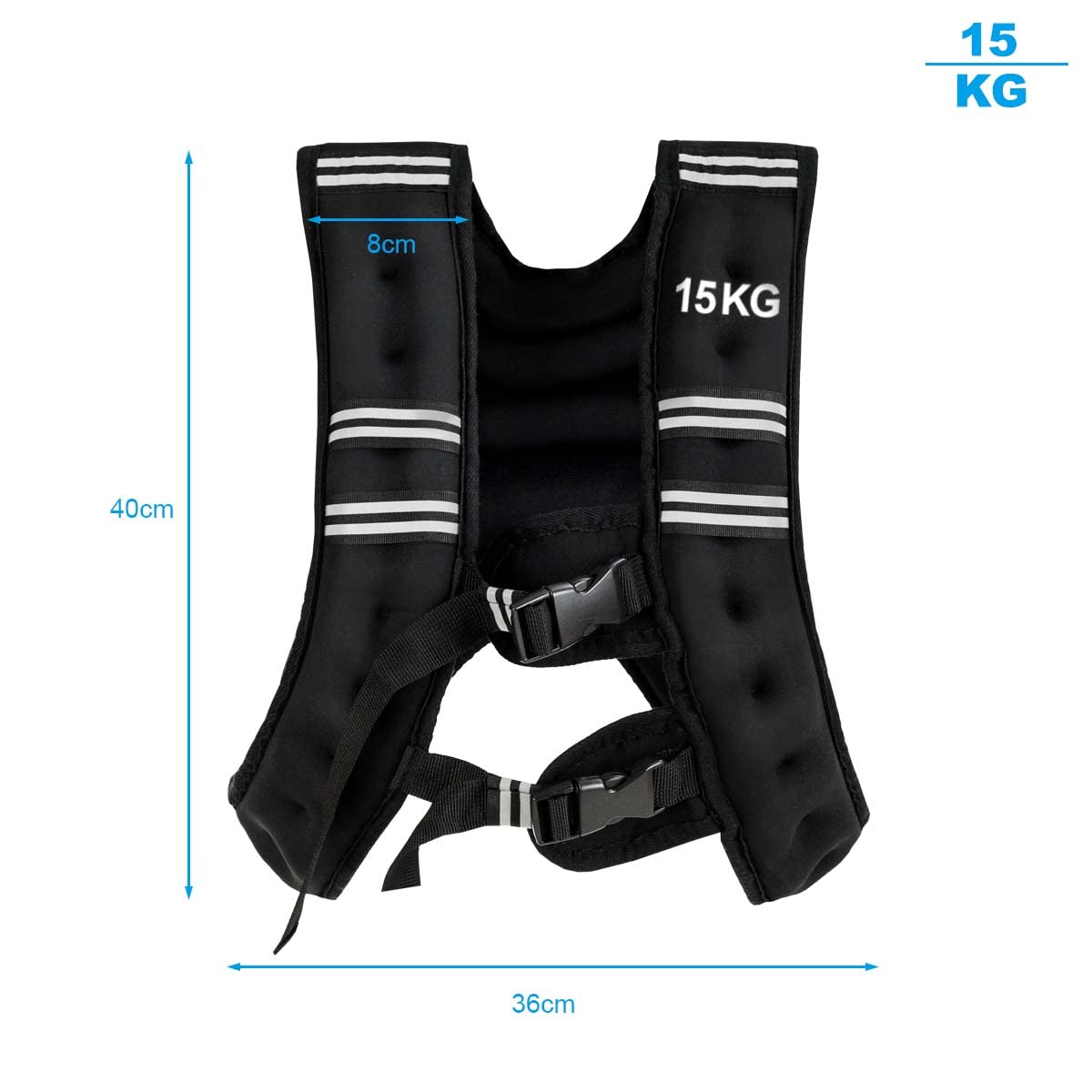 Weighted Vest 9 Workout Vest with Adjustable Buckles & Mesh Bag