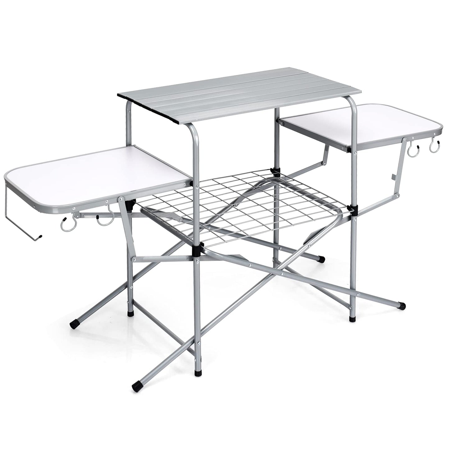 Folding Camping Table with Carry Bag Folding BBQ Table Grilling Stand