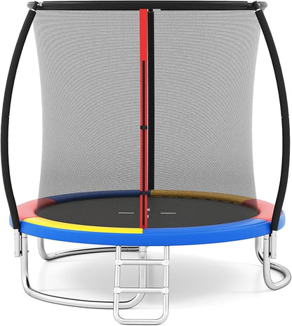 Heavy-Duty Recreational Trampoline with Safety Enclosure Net