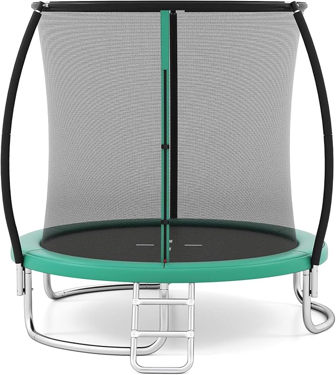Heavy-Duty Recreational Trampoline with Safety Enclosure Net