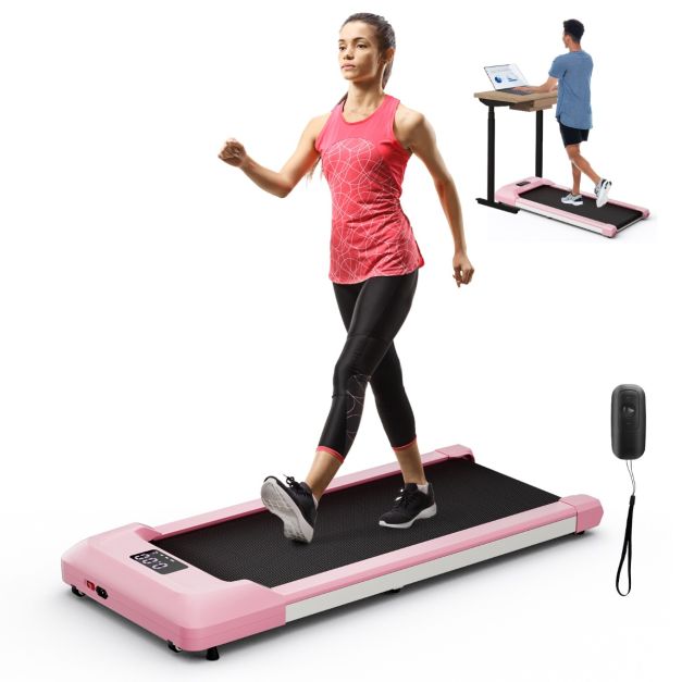 Under Desk Treadmill with Remote Control and LED Display for Home and Office