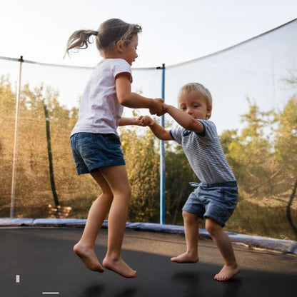 10FT Outdoor Trampoline with Enclosure Net and Ladder