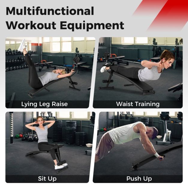 Adjustable Decline Sit Up Bench for Exercise