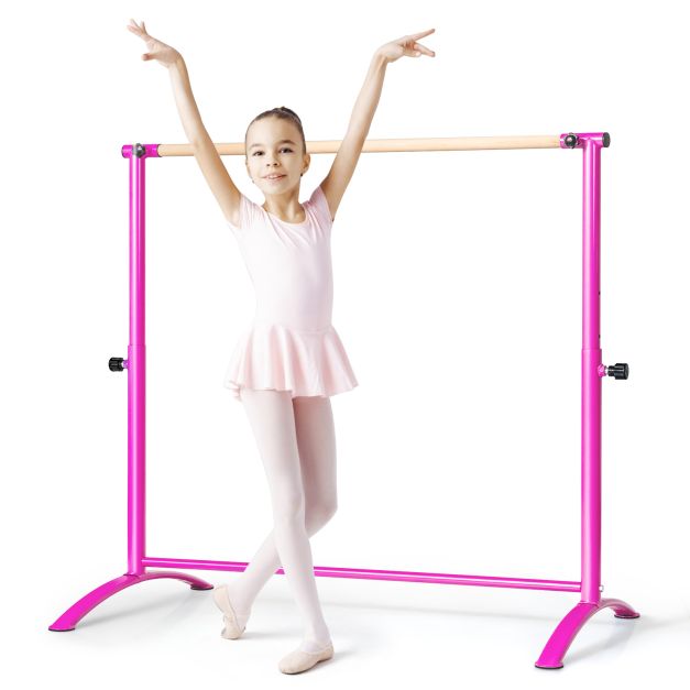 130 cm Ballet Barre Bar with 4-Position Adjustable Height