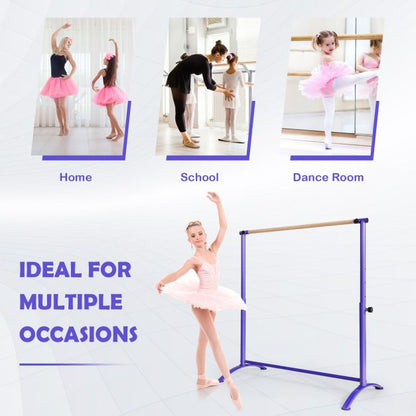 130 cm Ballet Barre Bar with 4-Position Adjustable Height