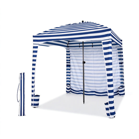 1.8 X 1.8M Foldable Beach Cabana Tent with Carrying Bag Detachable Sidewall