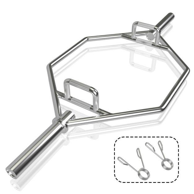 142cm Olympic Hex Barbell Bar Trap Weight Lifting for Gym and Home