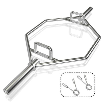 142cm Olympic Hex Barbell Bar Trap Weight Lifting for Gym and Home