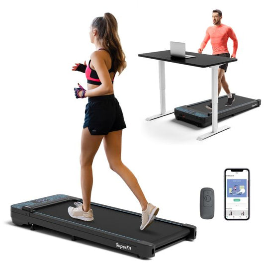 140kg Capacity Under Desk Treadmill with APP Control and LED Display