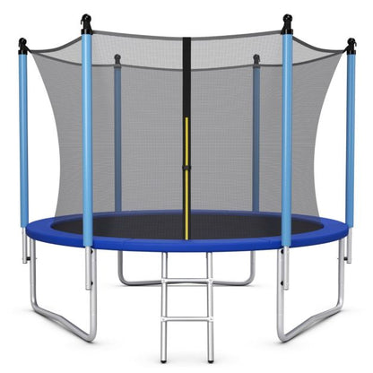 14 FT Outdoor Trampoline with Enclosure Net and Ladder