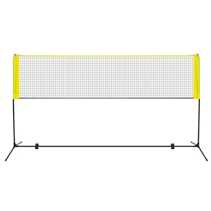 Portable Badminton Set with 2 Shuttlecocks Footpads Clamp Pads Carry Bag