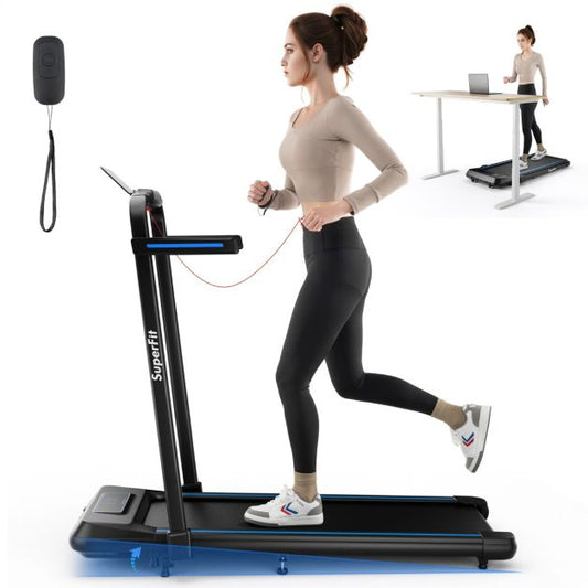 3.0 HP 2 in 1 Folding Treadmill with Incline Remote Control