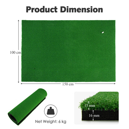 Thickened Golf Hitting Mat, Standard Real Feel Golf Practice Mat