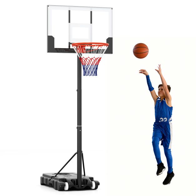 Kids Basketball Hoop Portable with Shatterproof PC Backboard