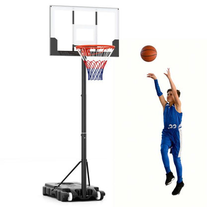 Kids Basketball Hoop Portable with Shatterproof PC Backboard