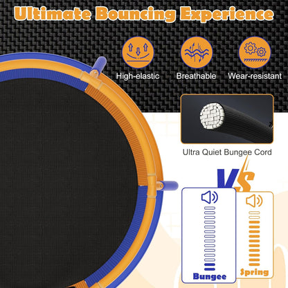 Mini Trampoline with Enclosure for Boys & Girls Age 3-6 Years Old