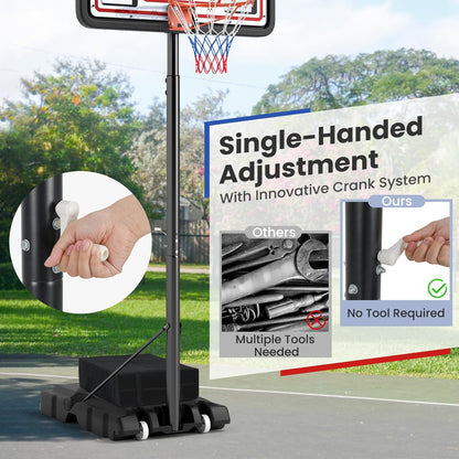 Outdoor Basketball Hoop Stand System for Adults