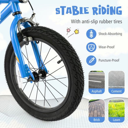 Kids Bike Carbon Steel LED Lighted Children Bicycle Adjustable