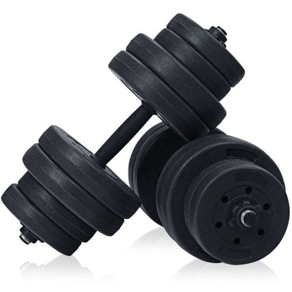 2 in 1 30KG Adjustable Dumbbell Set with Barbell Link Accessories
