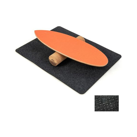 3-in-1 Wooden Balance Board Trainer with Roller & Blanket