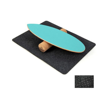 3-in-1 Wooden Balance Board Trainer with Roller & Blanket