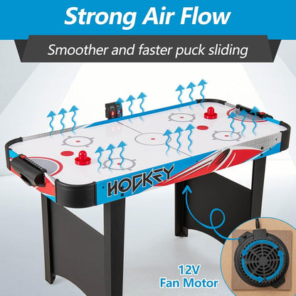 Indoor Hockey Game Table w/LED Scoreboard & Powerful 12V Motor for Adults and Kids