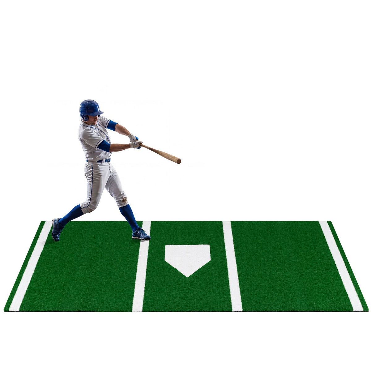 302 x 116 CM Baseball and Softball Hitting Mat Heavy-Duty 15 mm Turf
