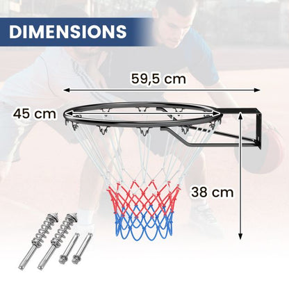 45 CM Basketball Rim Replacement Wall Mounted Basketball Hoop