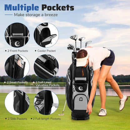 Golf Cart Bag Umbrella Holder for Men Women