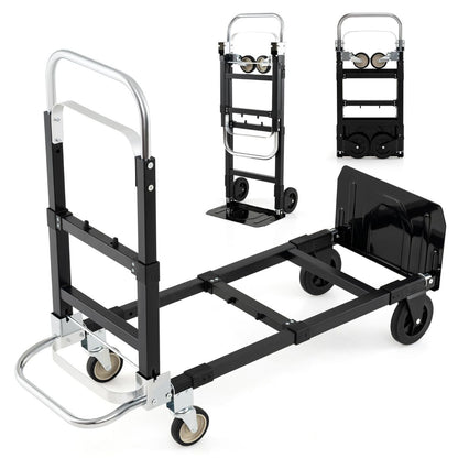 3 in 1 Convertible Hand Truck with Retractable Handle and Wheels