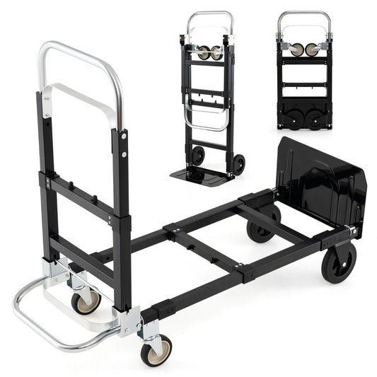 3 in 1 Convertible Hand Truck with Retractable Handle and Wheels