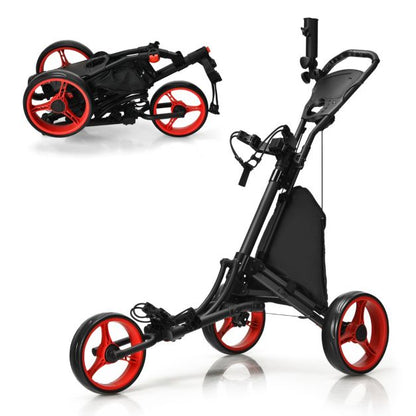 3 Wheel Folding Golf Walking Push Cart