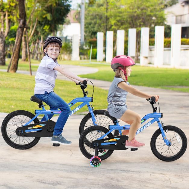 Kids Bike Carbon Steel LED Lighted Children Bicycle Adjustable