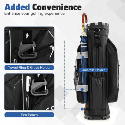 Golf Cart Bag Umbrella Holder for Men Women