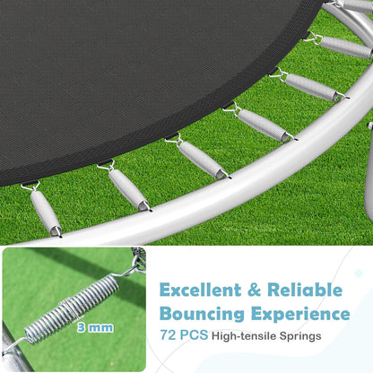 Heavy-Duty Recreational Trampoline with Safety Enclosure Net
