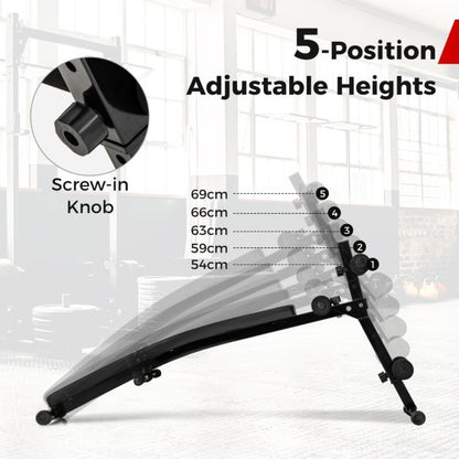 Adjustable Decline Sit Up Bench for Exercise