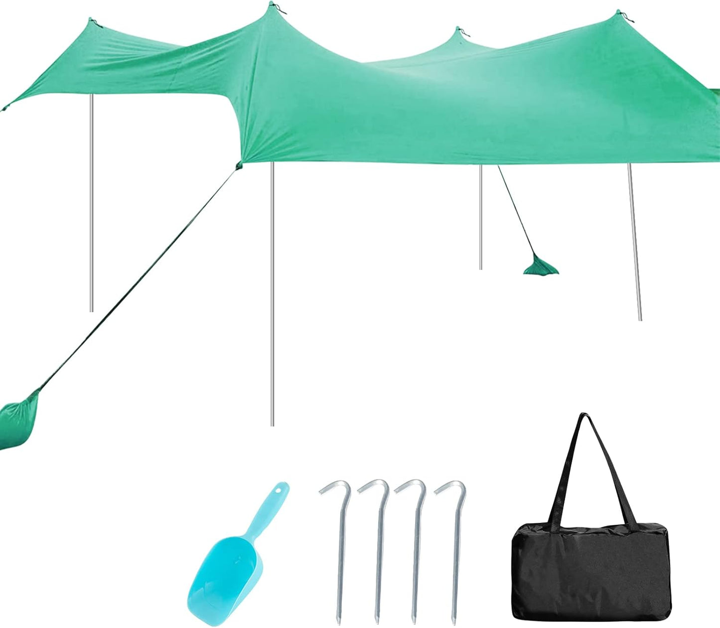 3x2.8 M Beach Sunshade Sun Tent Portable Sun Shade Canopy