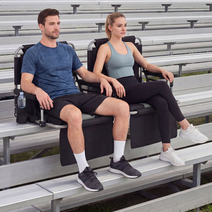 54 CM Foldable Stadium Seat with Back Support for Outdoor Sports Events