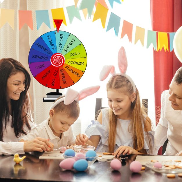 40cm Prize Wheel Height Adjustable with Folding Floor Stand
