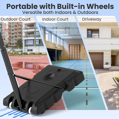 Outdoor Basketball Hoop Stand System for Adults