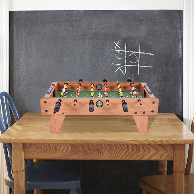 69cm Tabletop Foosball Table with Wooden Raised Legs