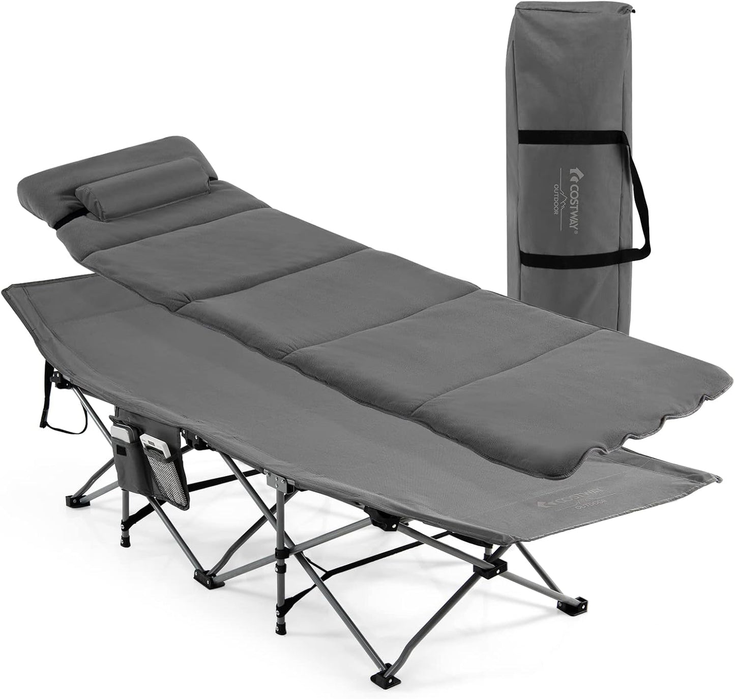 Folding Travel Camping Cot Retractable Military Sleeping Cot