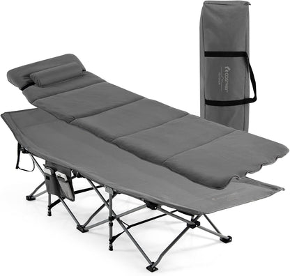 Folding Travel Camping Cot Retractable Military Sleeping Cot